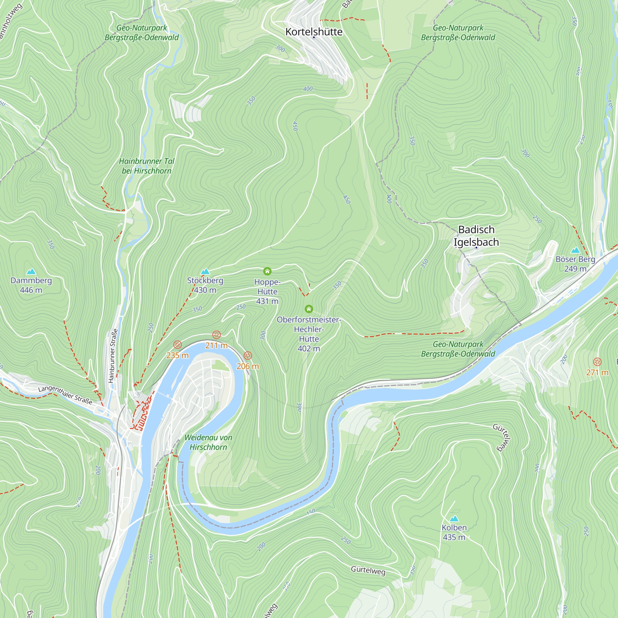 Oberforstmeister-Hechler-Hütte map