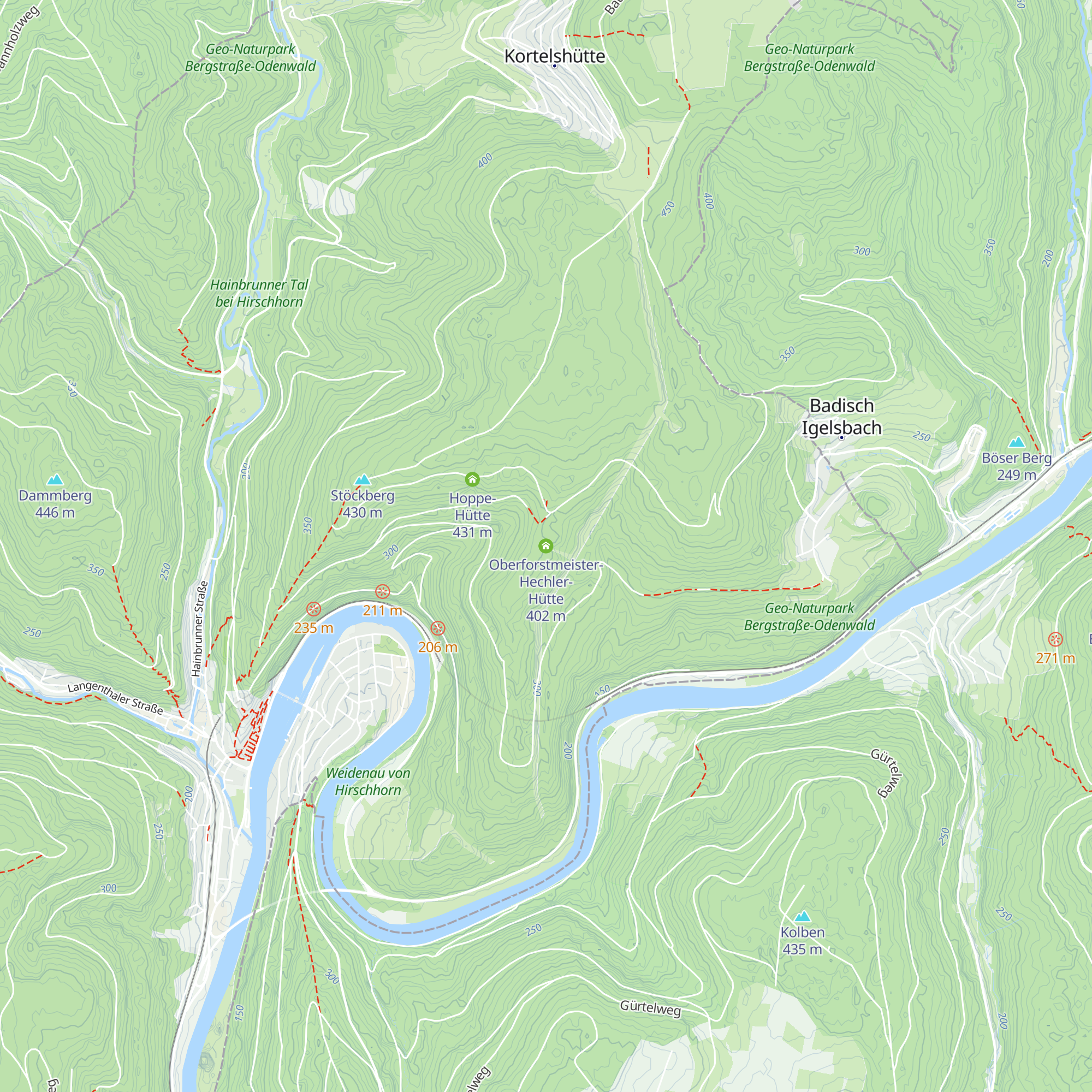 Oberforstmeister-Hechler-Hütte map