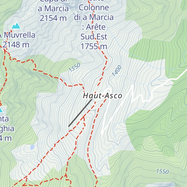 Map of Refuge d'Ascu-Stagnu