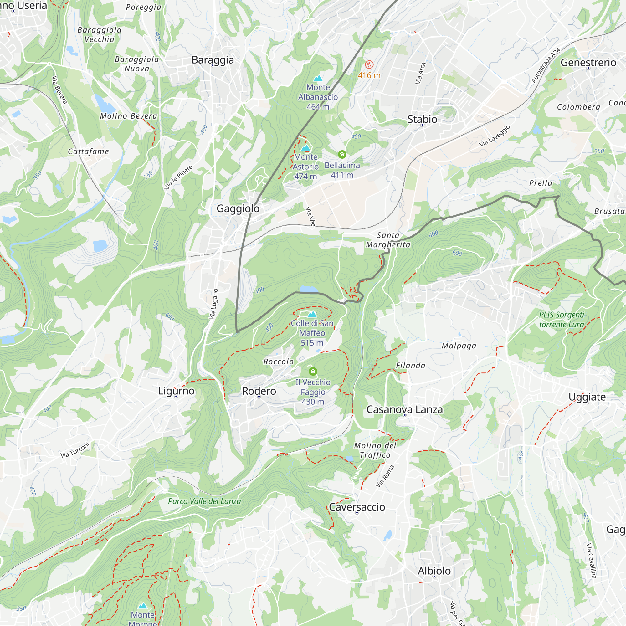 Cisterna Romana map