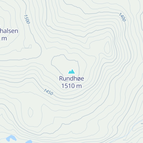 Map of Rundhøe