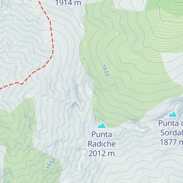 Map of Pente Gialle