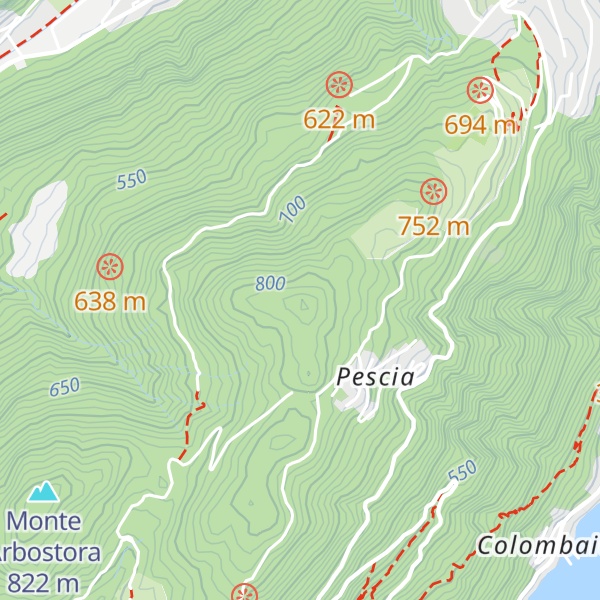 Map of Cima Pescia