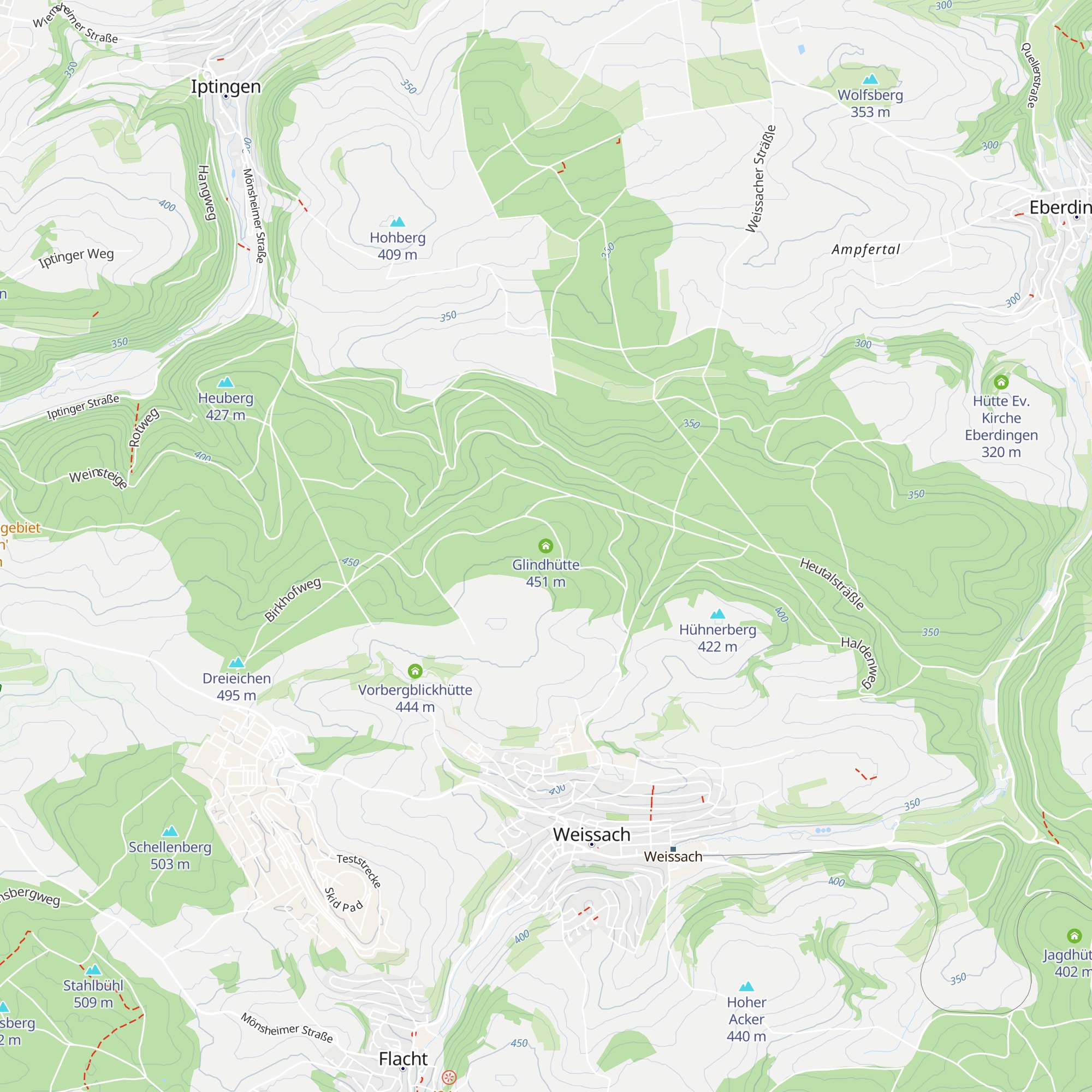 Glindhütte map