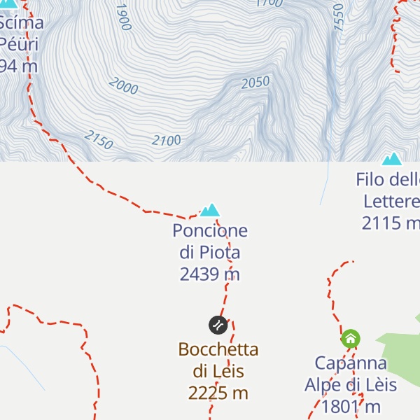 Map of Poncione di Piota