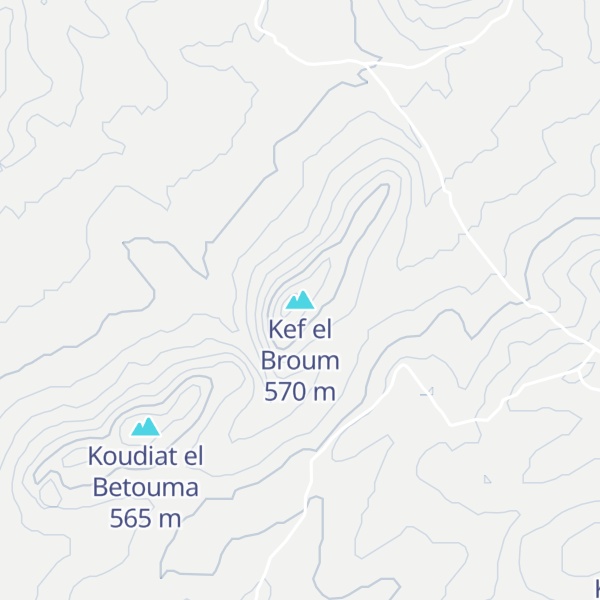 Map of Kef el Broum