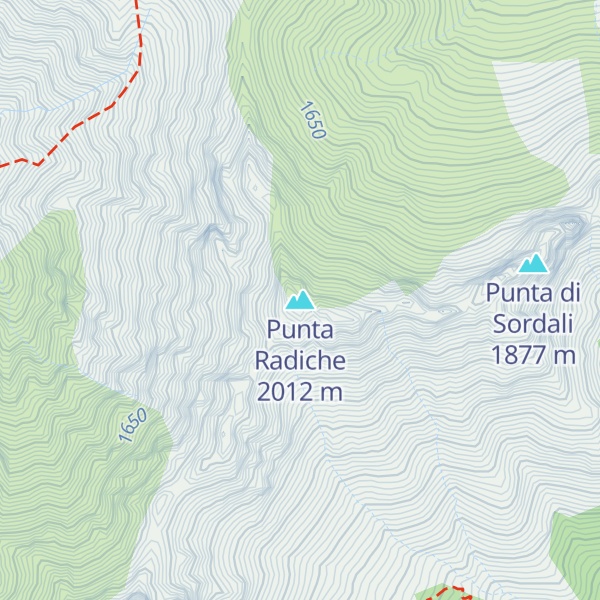 Map of Punta Radiche