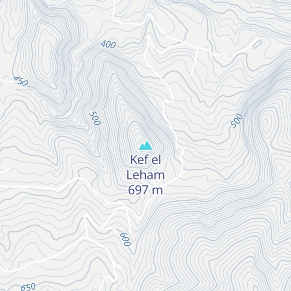 Map of Kef el Leham