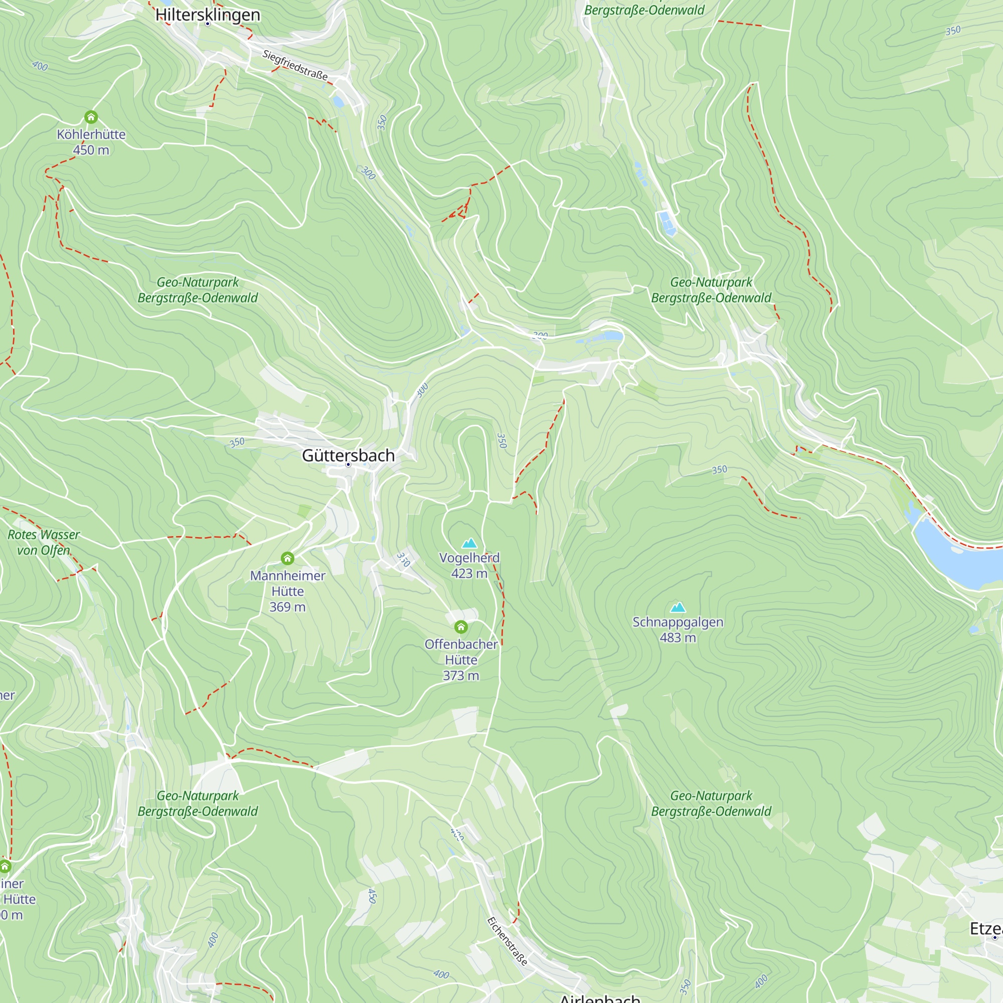 Frankfurter Hütte map