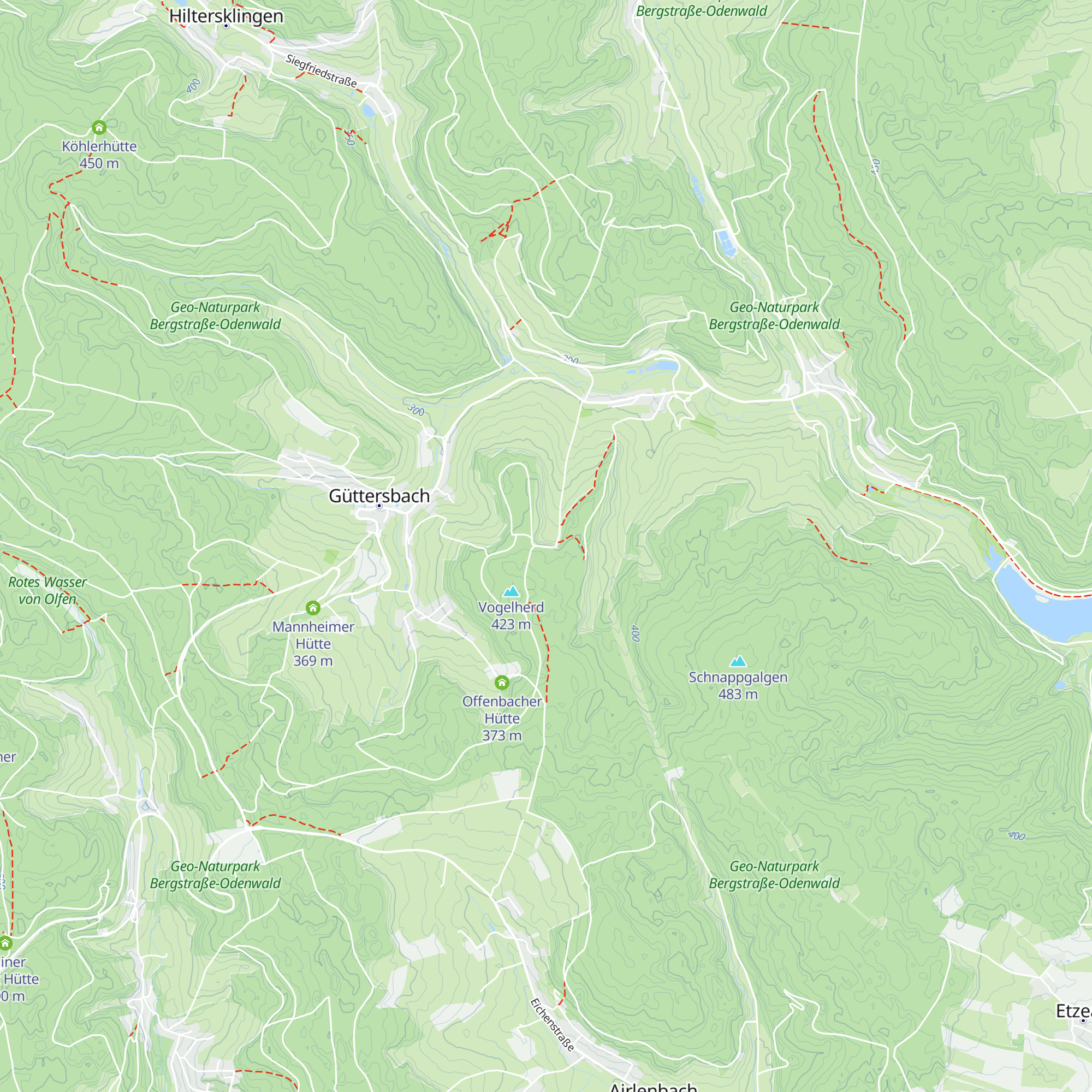Frankfurter Hütte map
