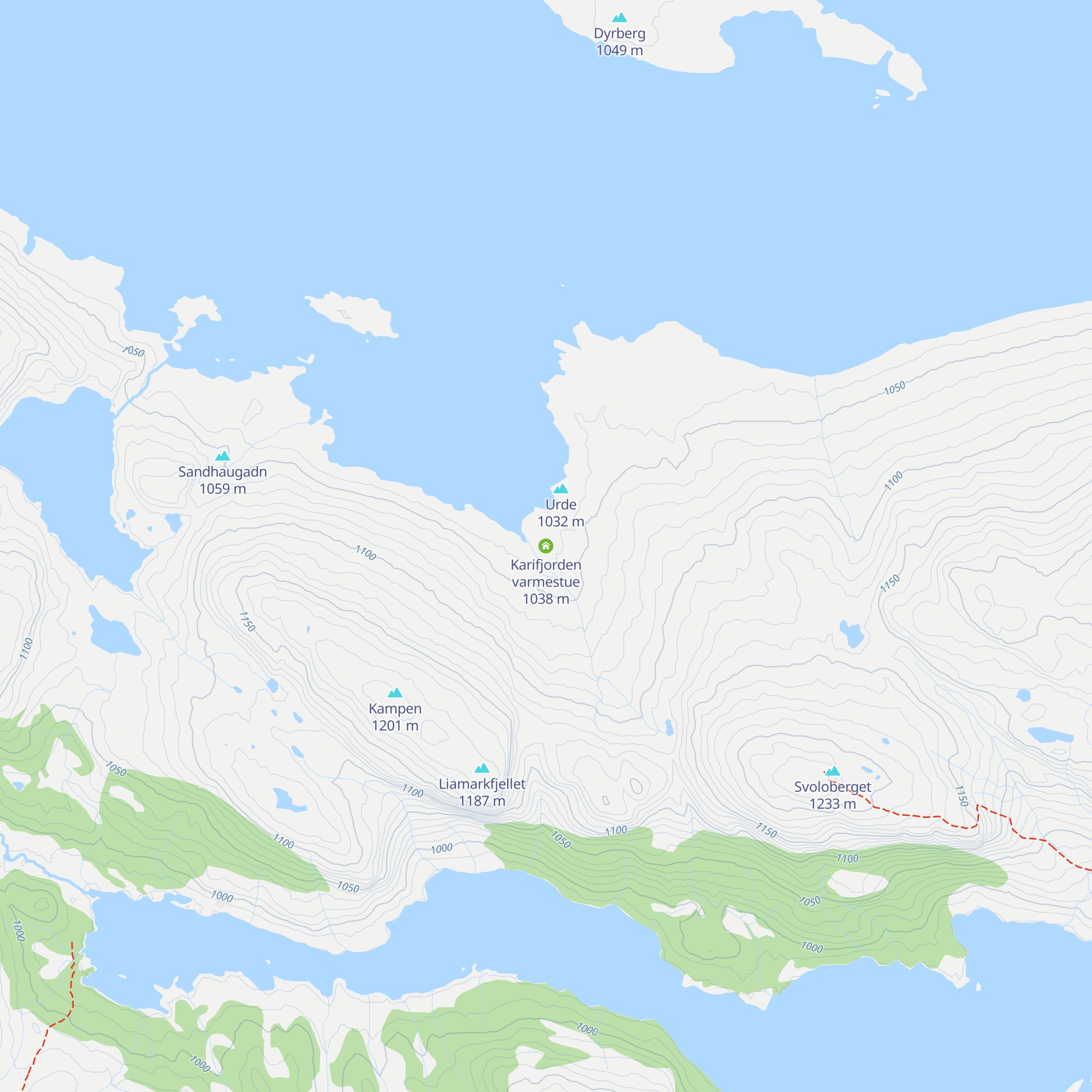 Karifjorden varmestue map