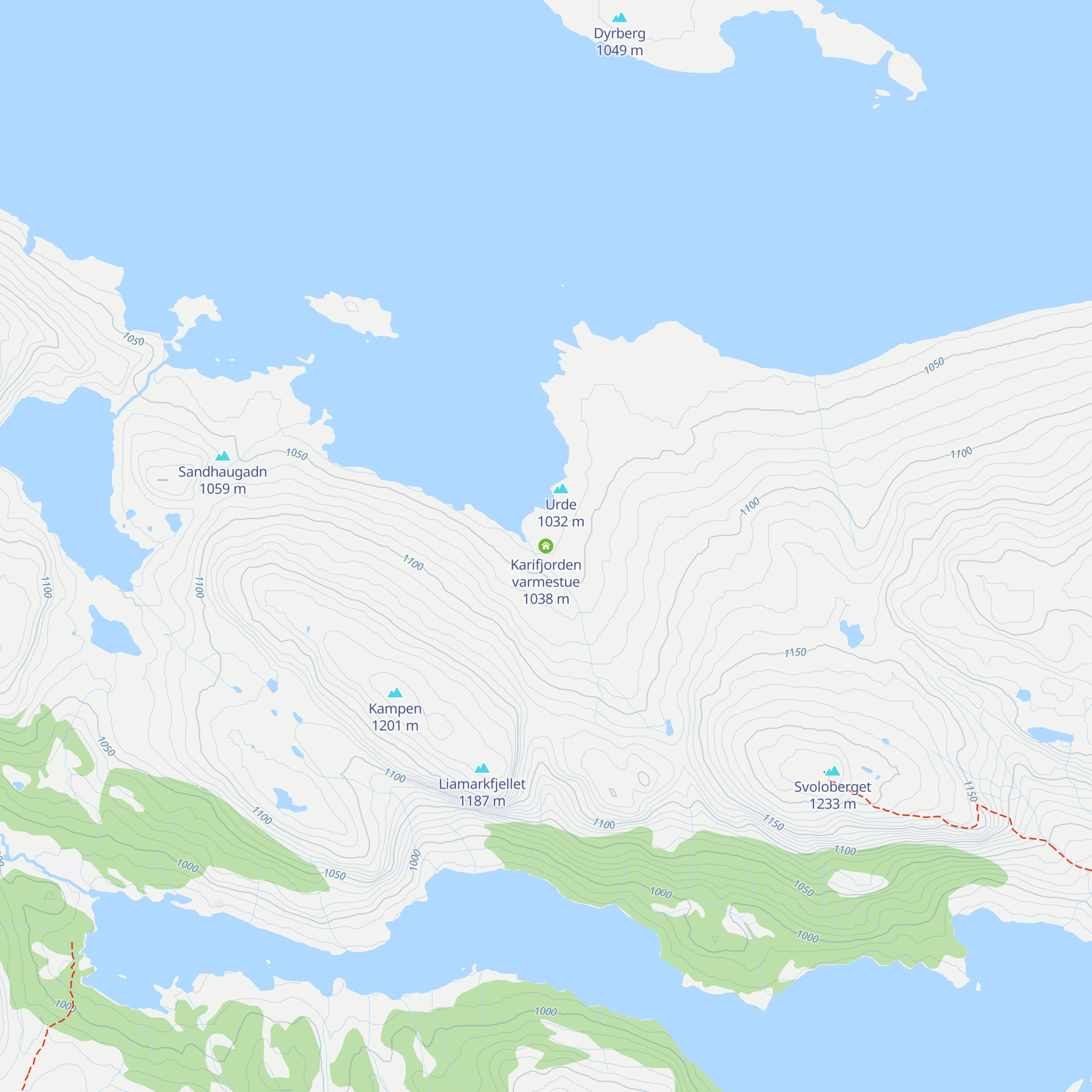 Karifjorden varmestue map