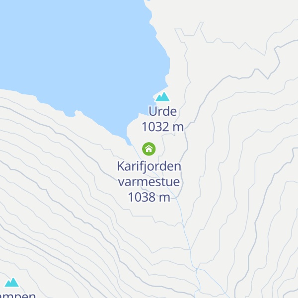 Map of Karifjorden varmestue