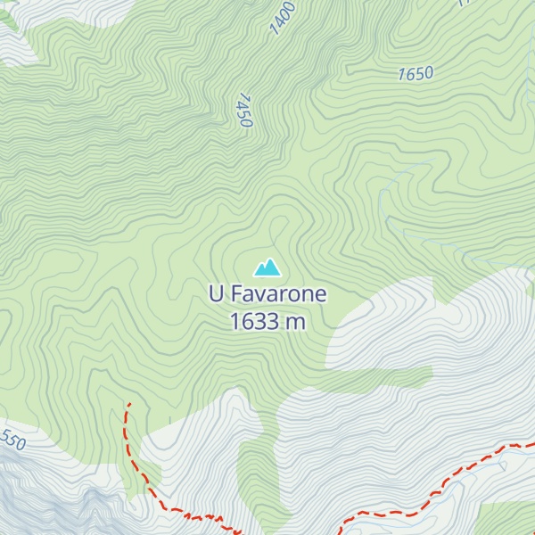 Map of U Favarone