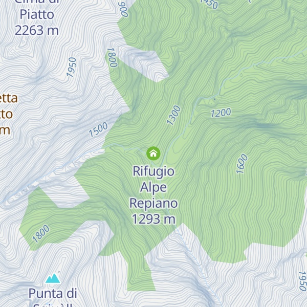 Map of Rifugio Alpe Repiano