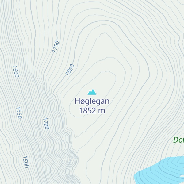 Map of Høglegan