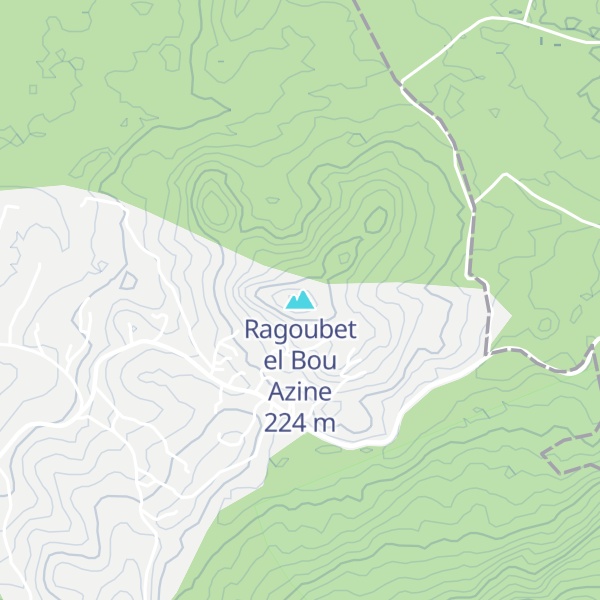 Map of Ragoubet el Bou Azine
