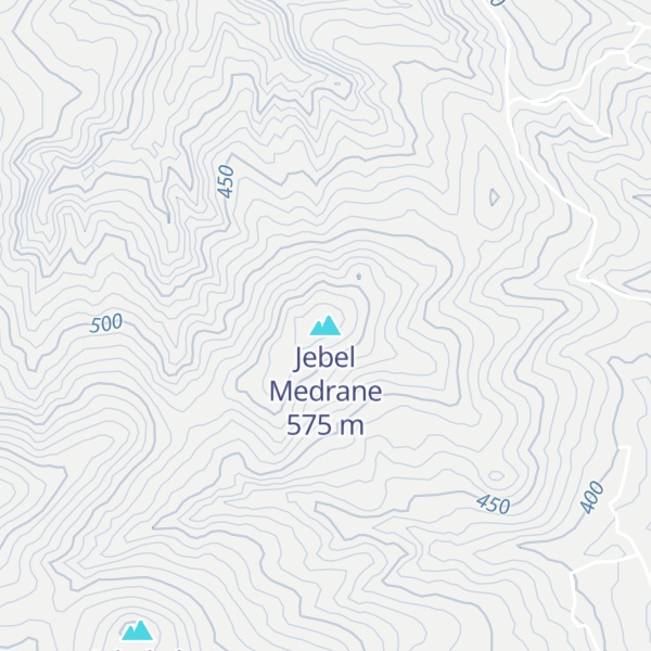 Map of Jebel Medrane
