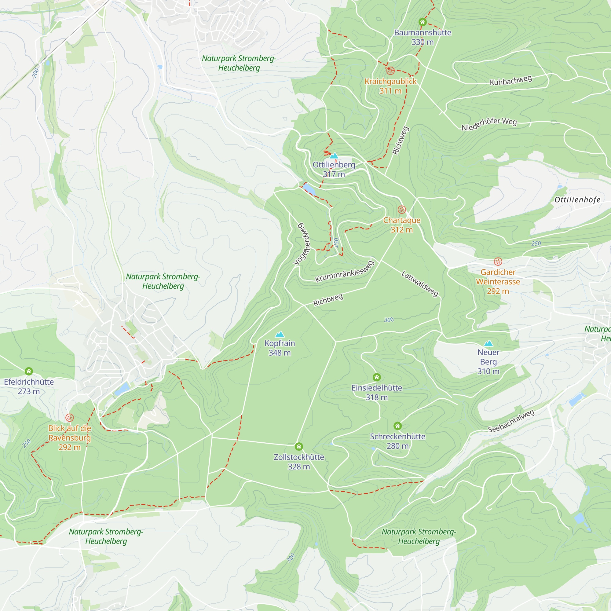 Kopfrainhütte map