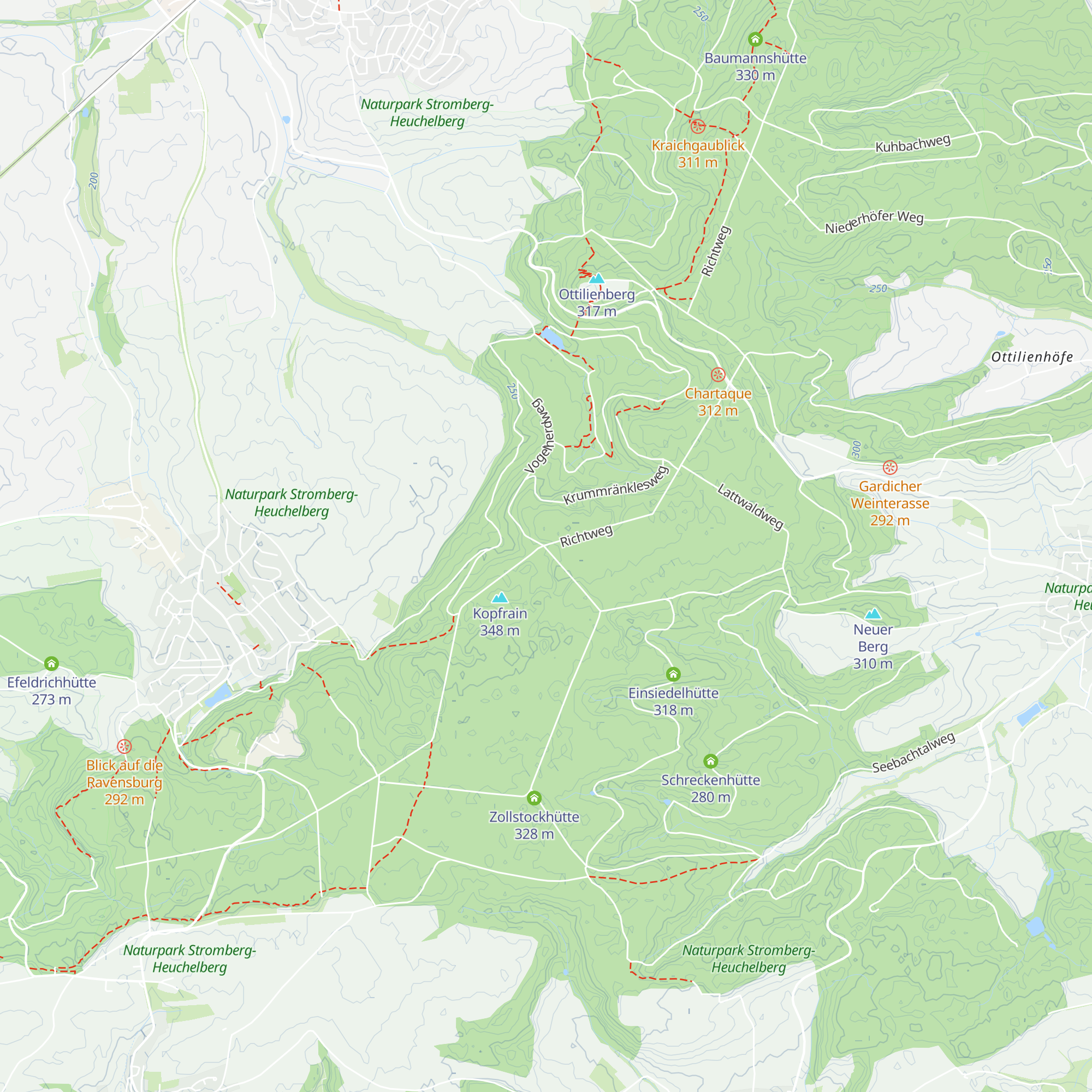 Kopfrainhütte map