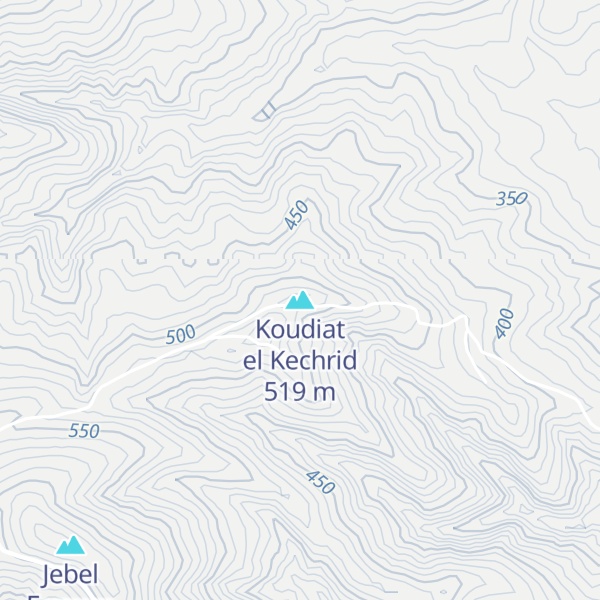 Map of Koudiat el Kechrid