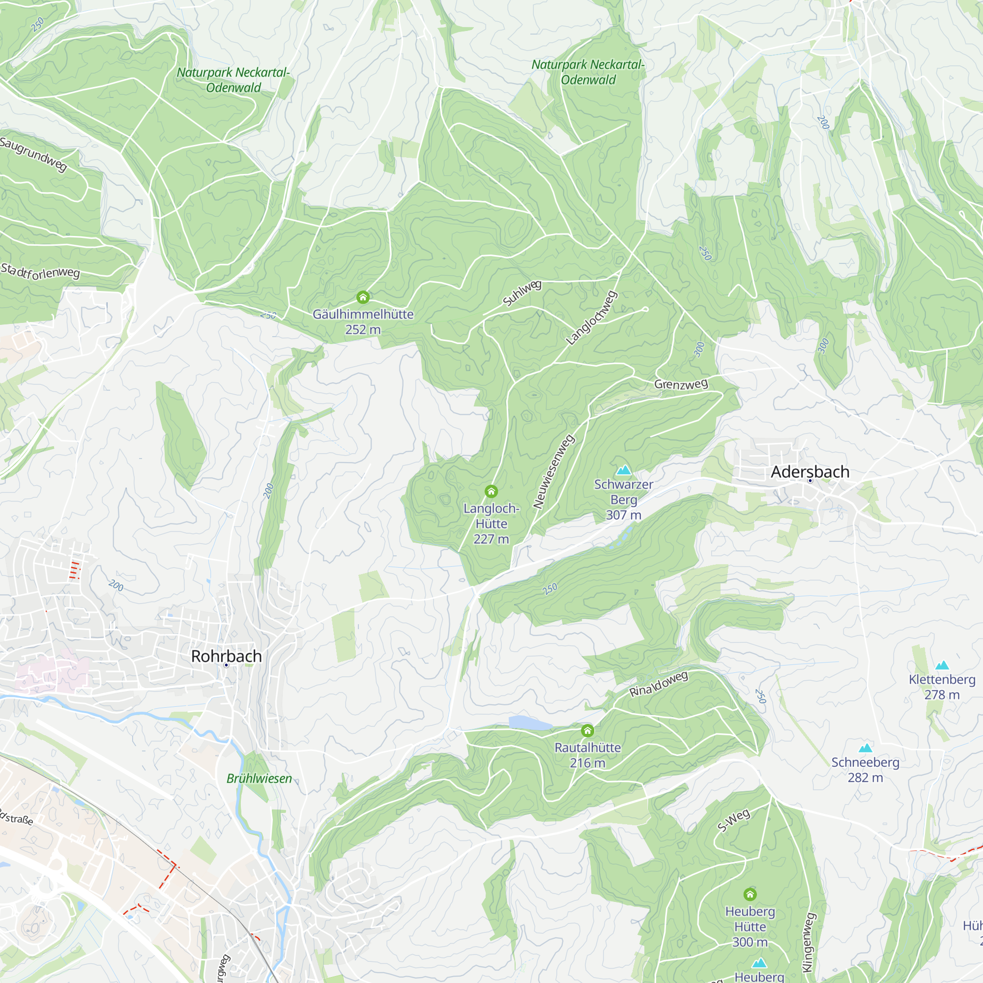 Langloch-Hütte map