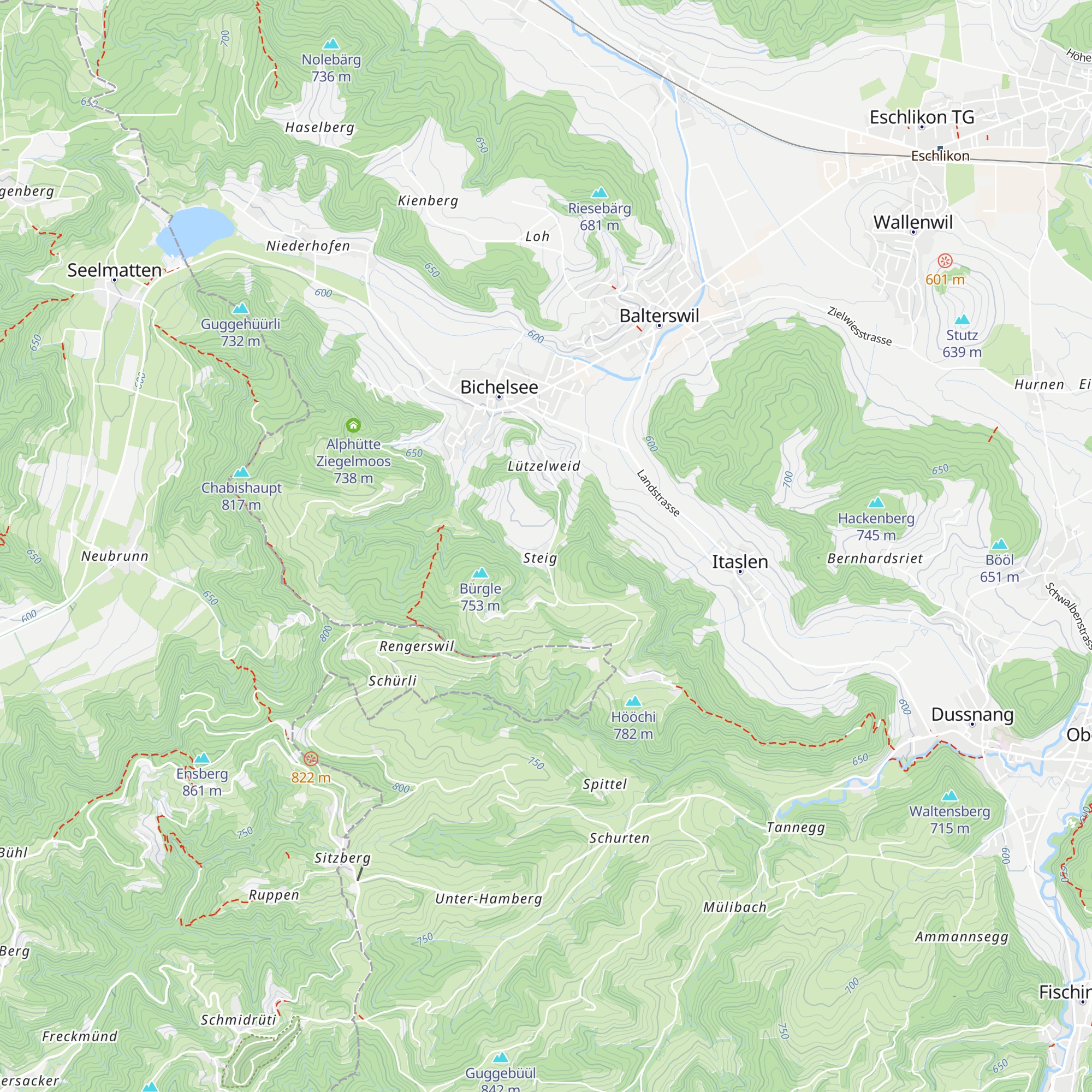 Bauernhof Preisig map