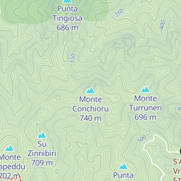 Map of Monte Conchioru