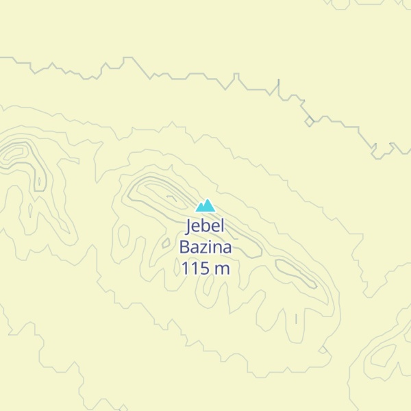 Map of Jebel Bazina