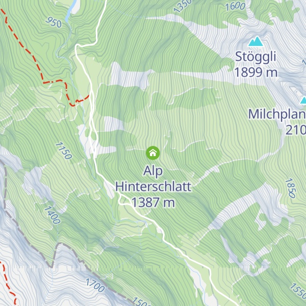 Map of Alp Hinterschlatt