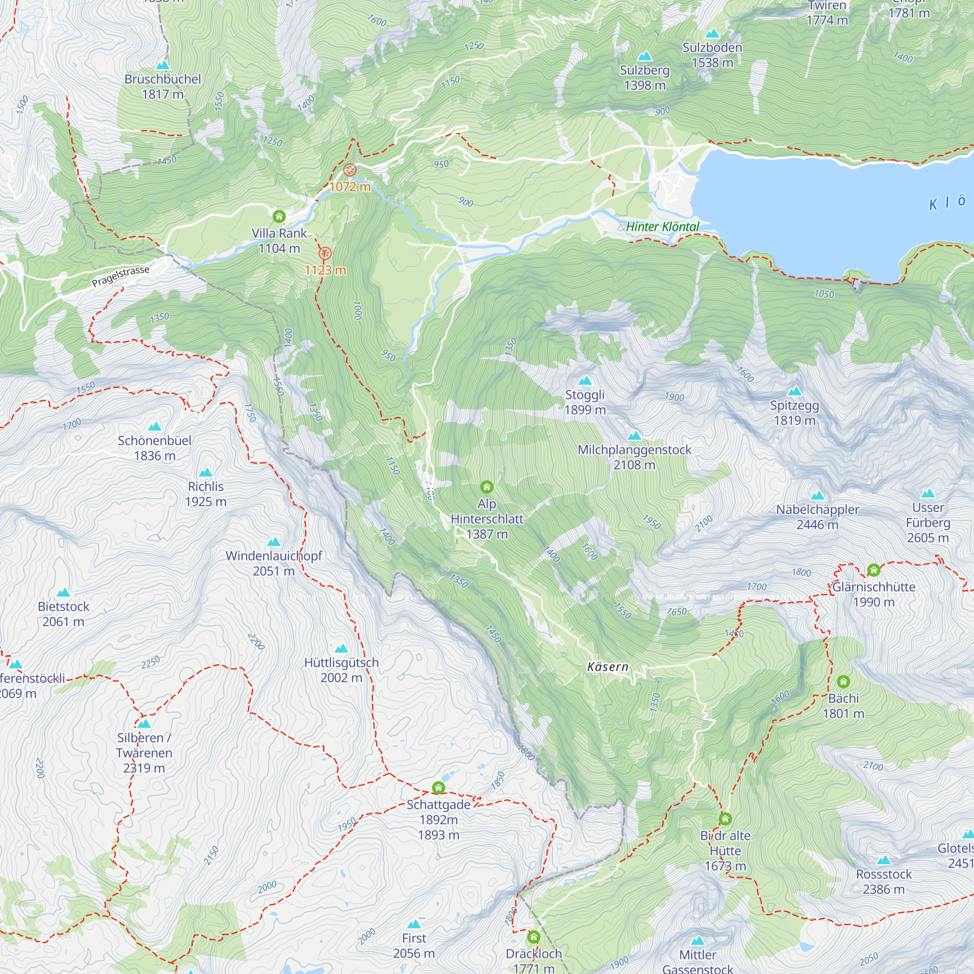 Alp Hinterschlatt map