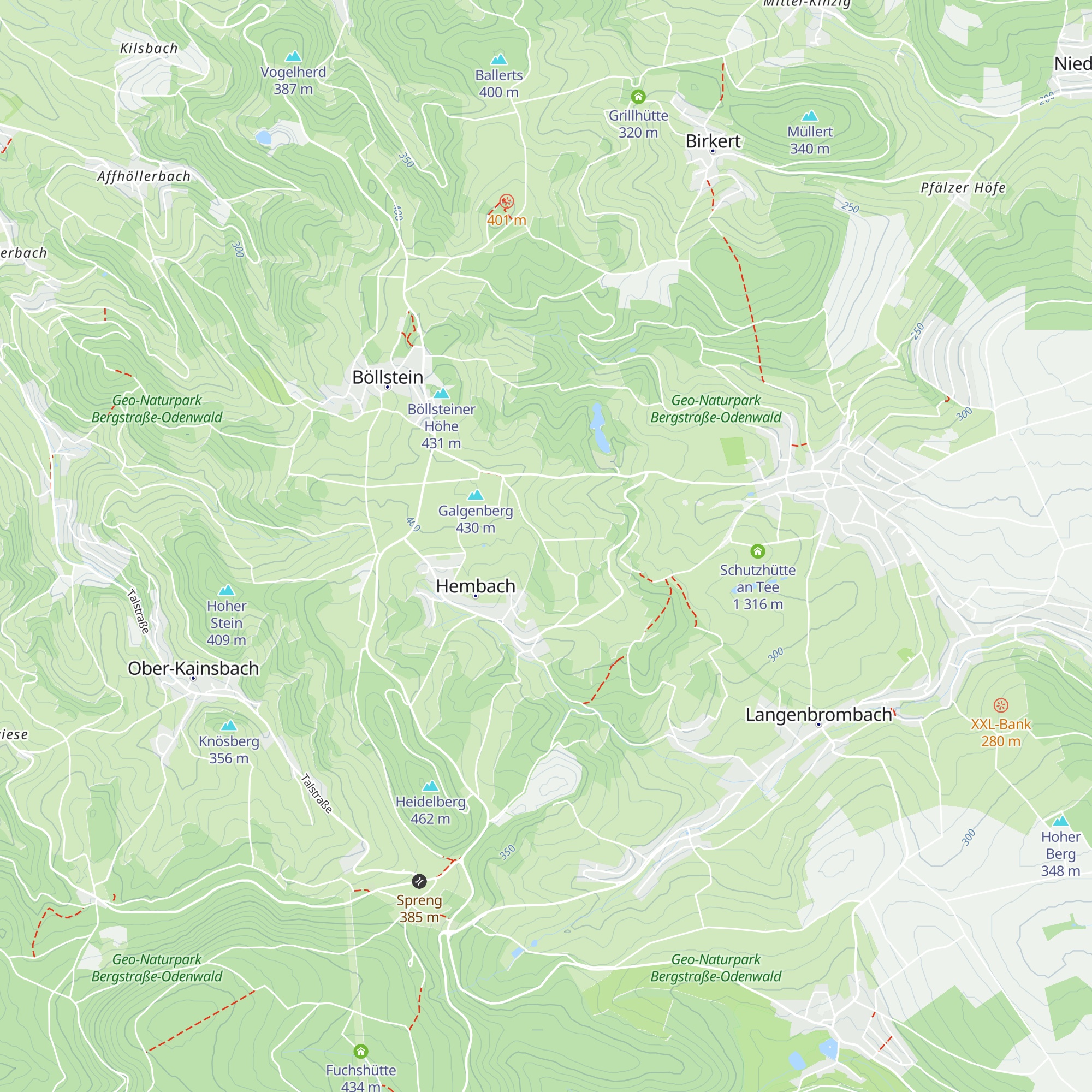 Langensteiner Hütte map