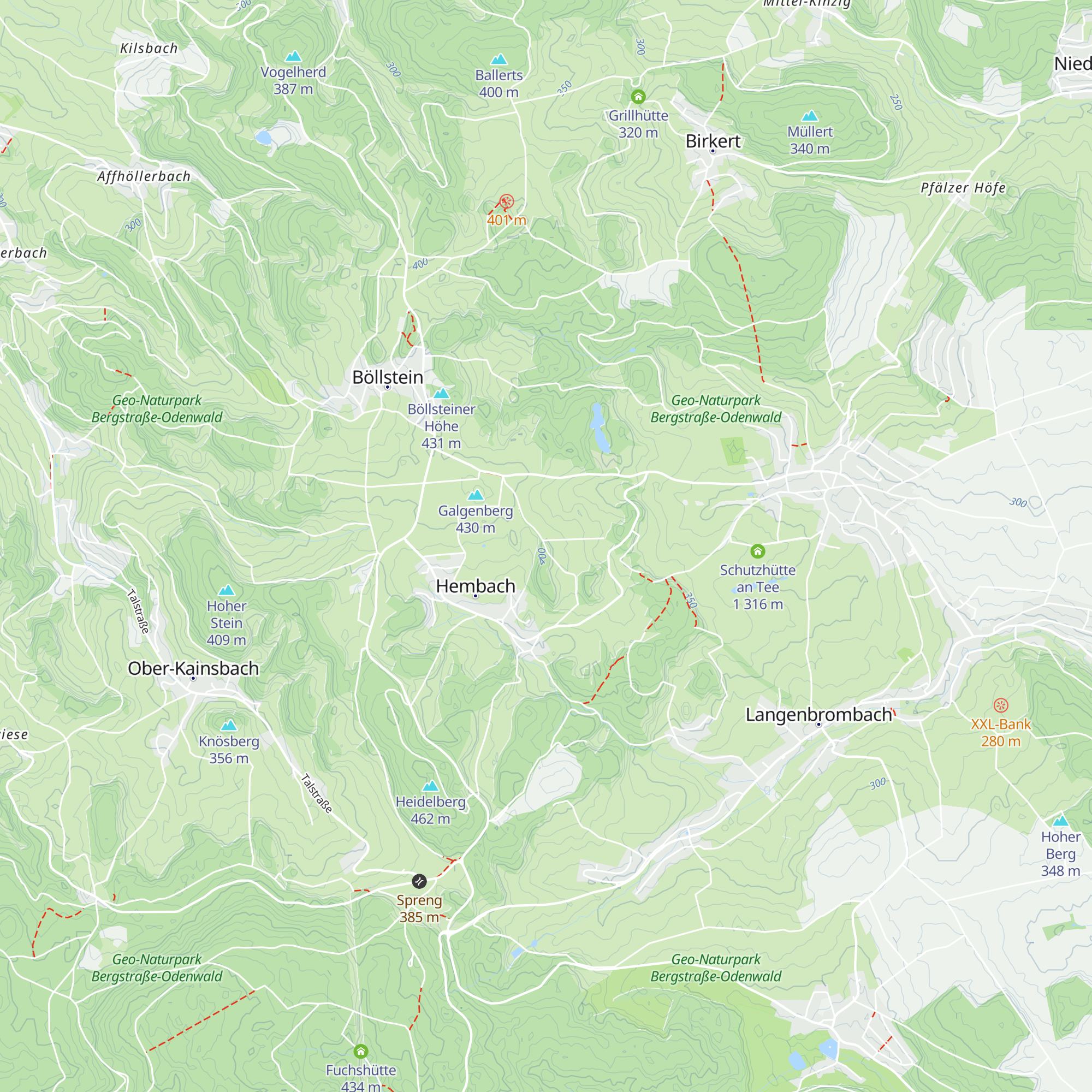 Langensteiner Hütte map