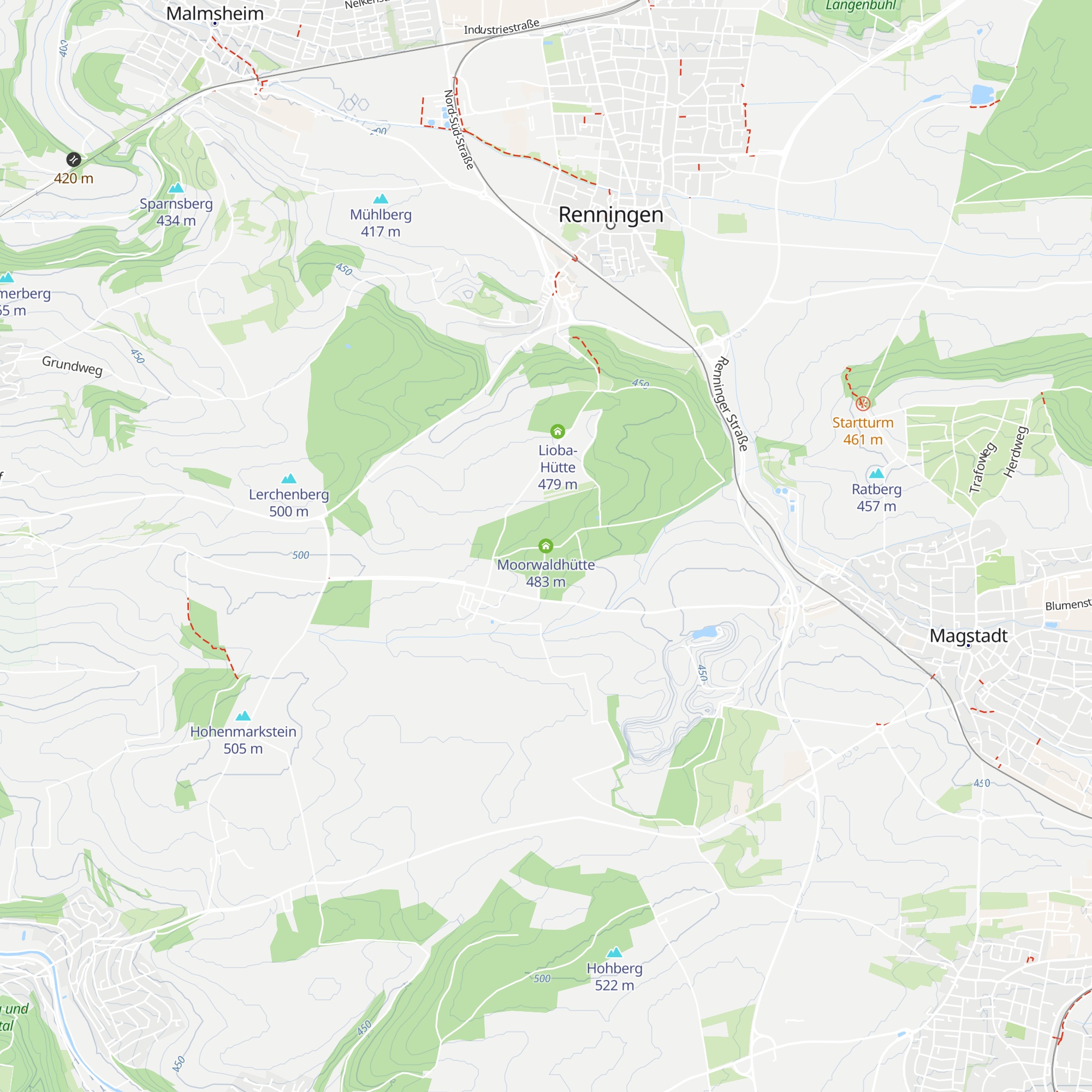 Moorwaldhütte map