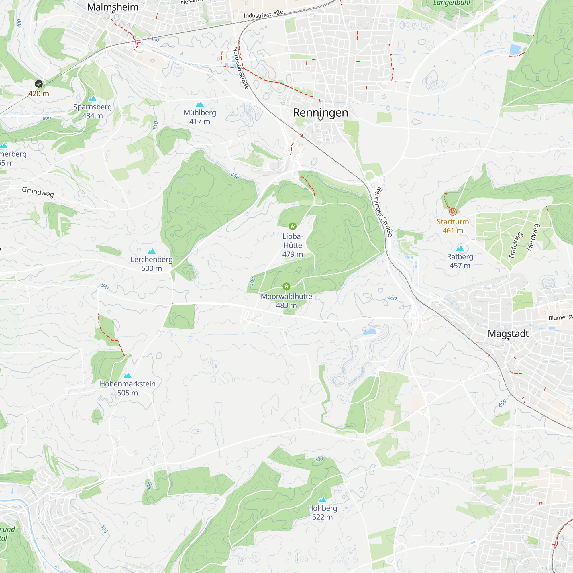 Moorwaldhütte map