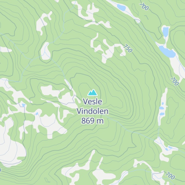 Map of Vesle Vindolen