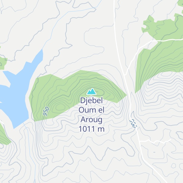 Map of Djebel Oum el Aroug