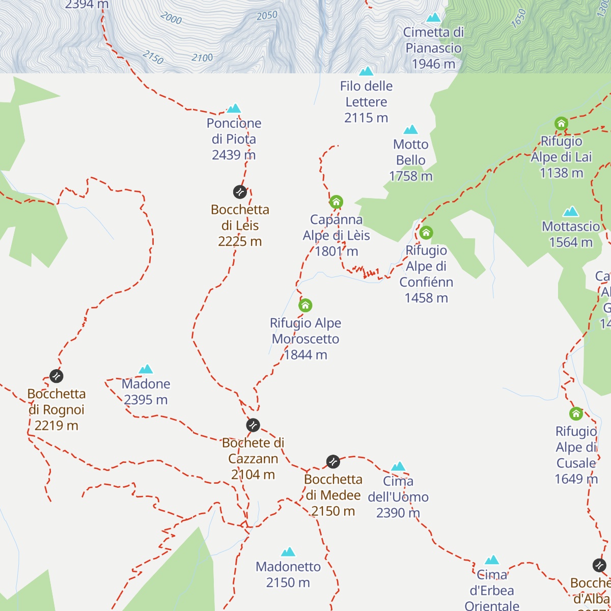Rifugio Alpe Moroscetto map