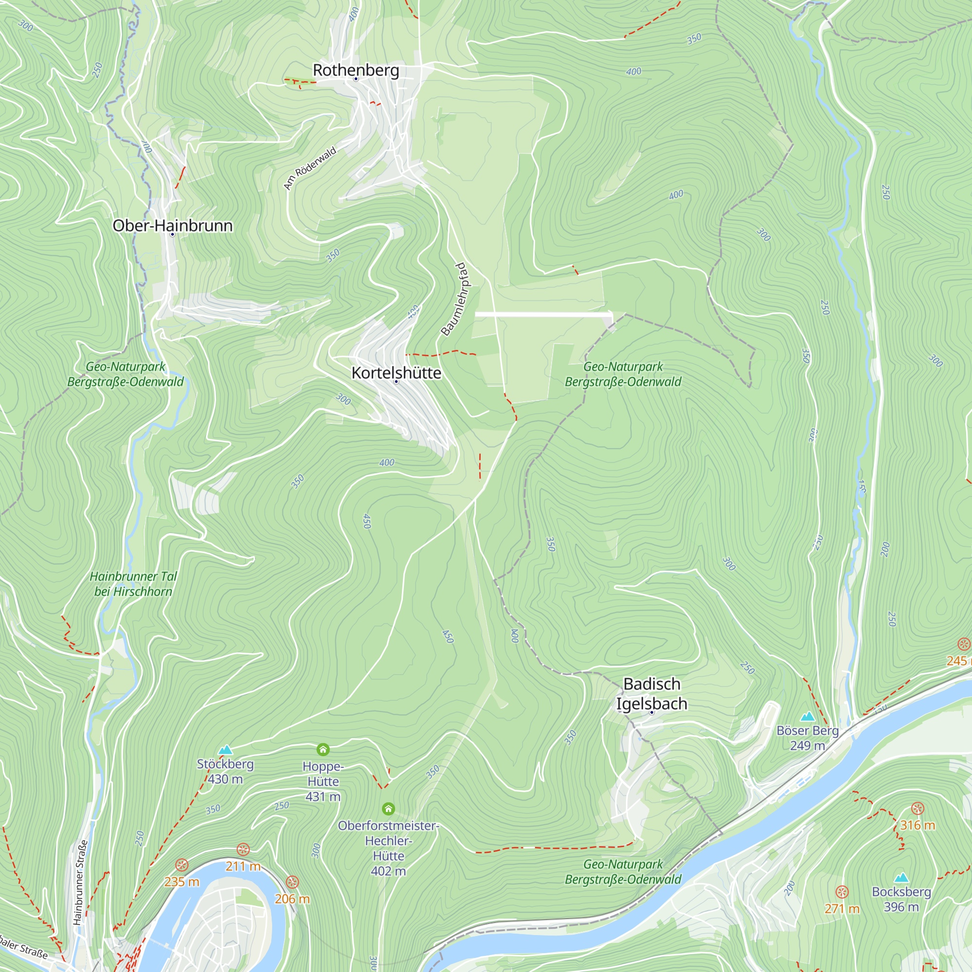 Kortels-Hütte map