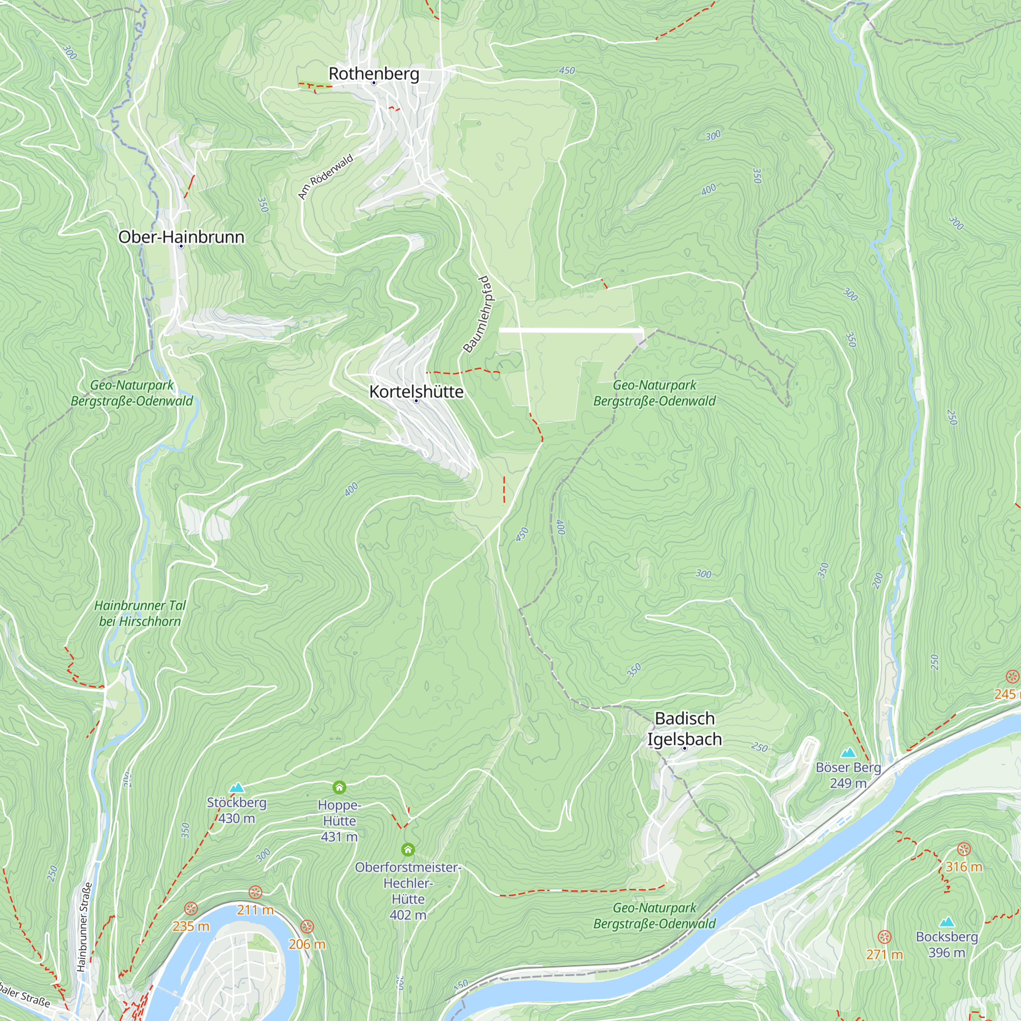 Kortels-Hütte map