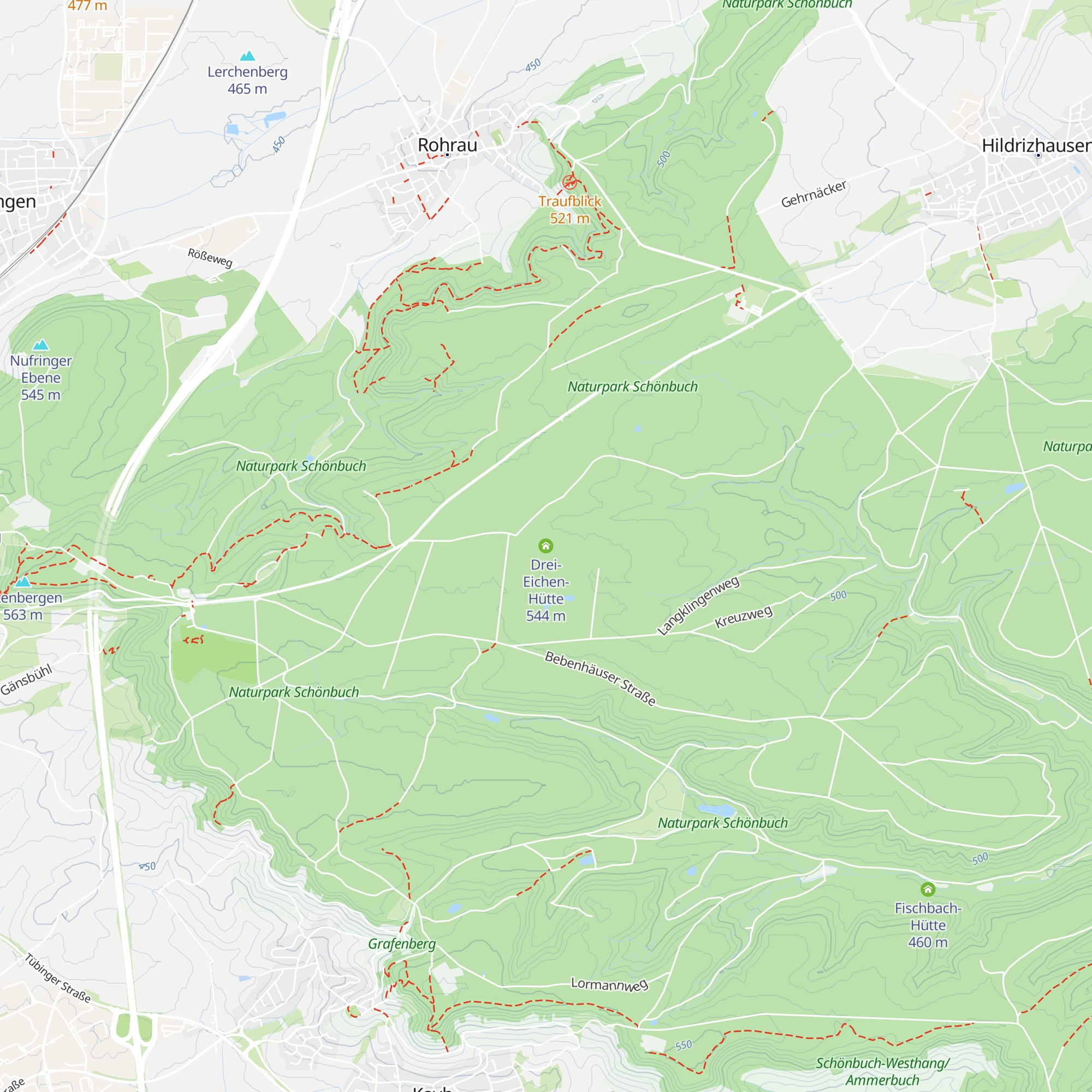Drei-Eichen-Hütte map