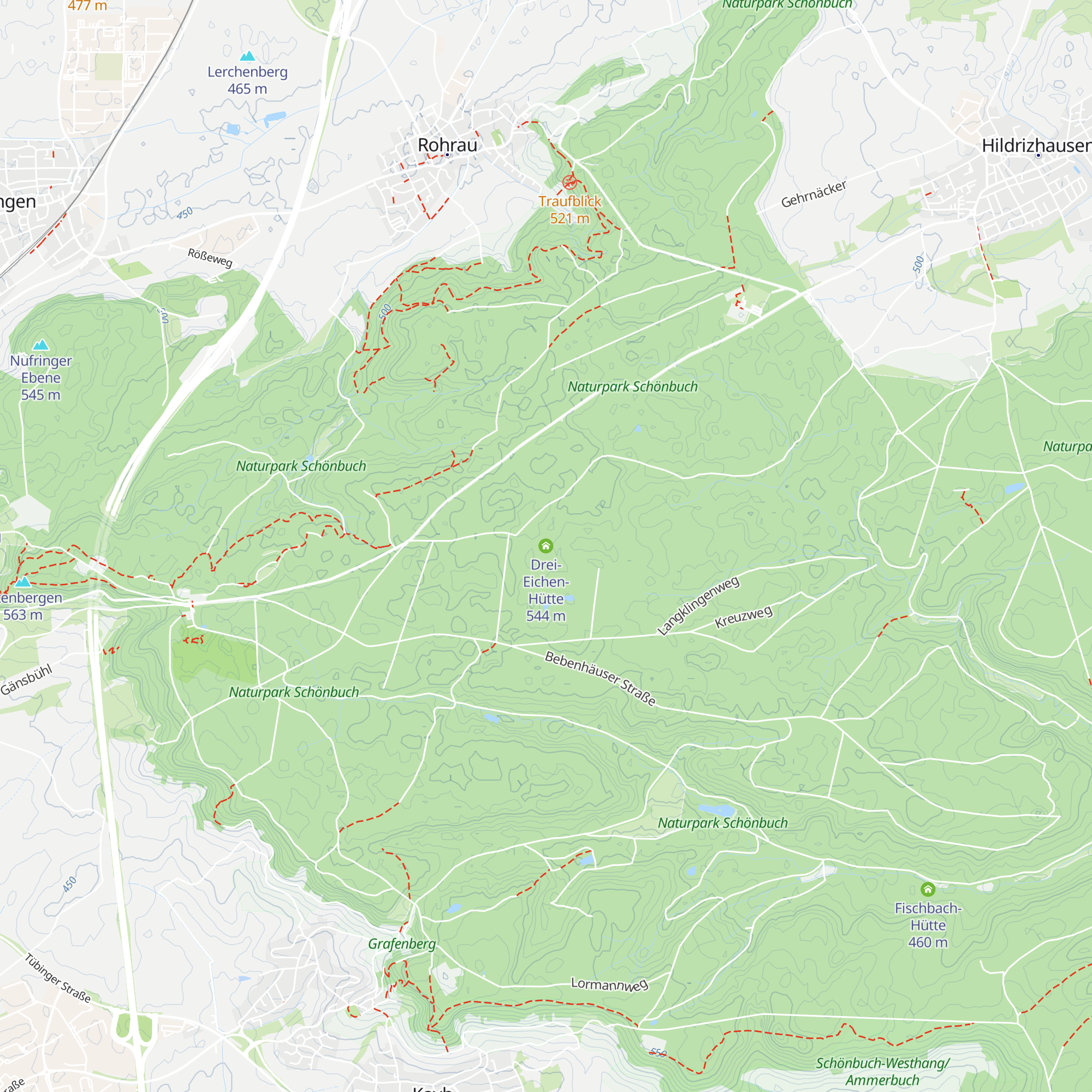 Drei-Eichen-Hütte map