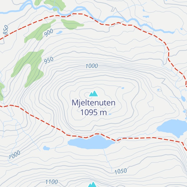 Map of Mjeltenuten
