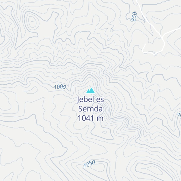 Map of Jebel es Semda