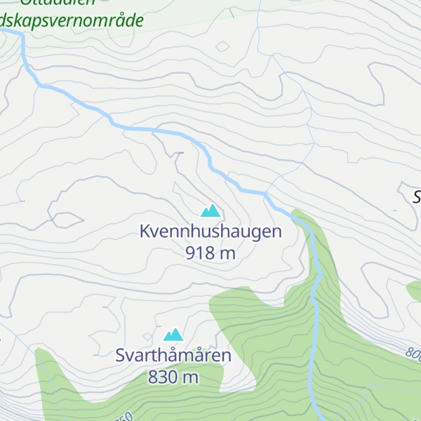 Map of Kvennhushaugen