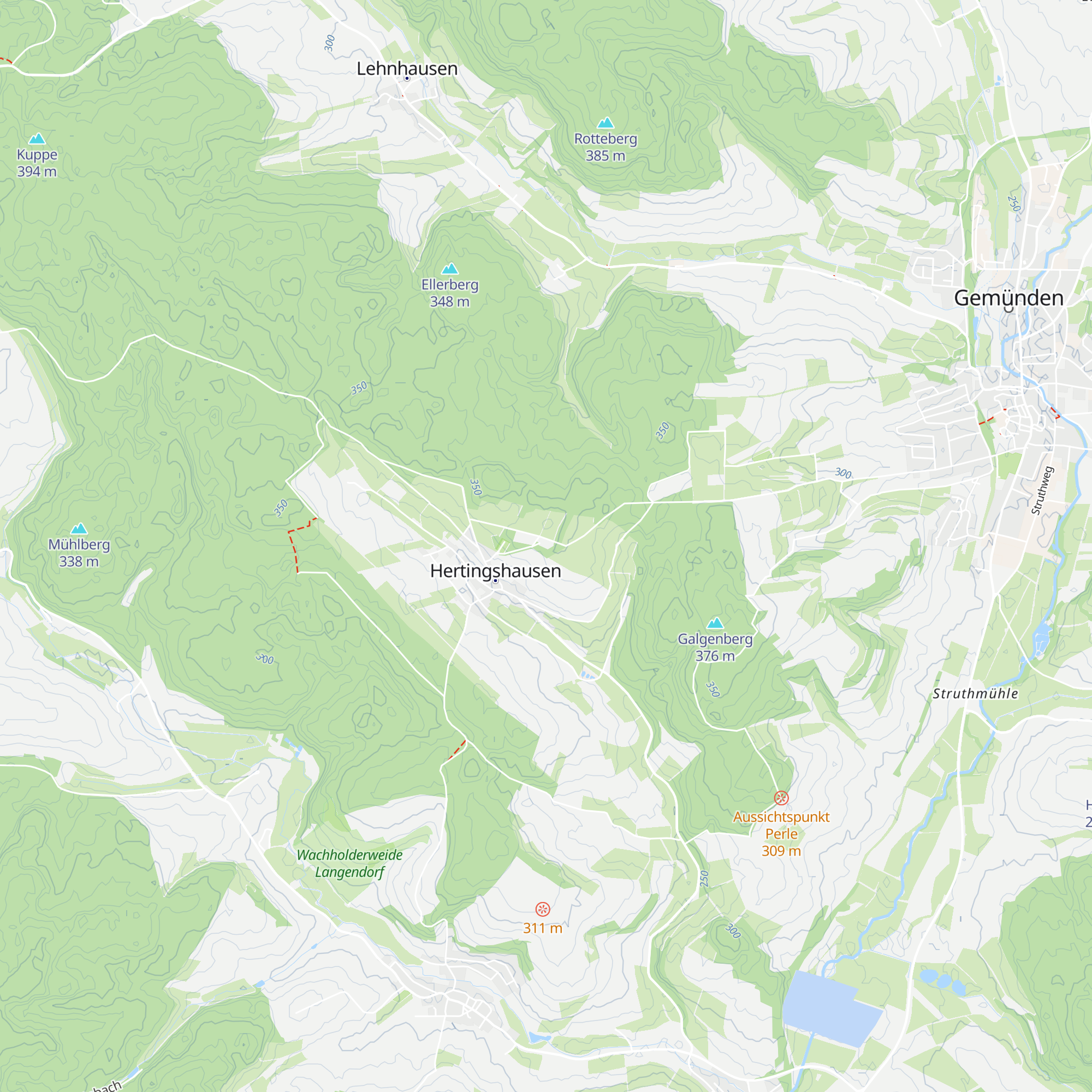 Grillhütte Hertingshausen map