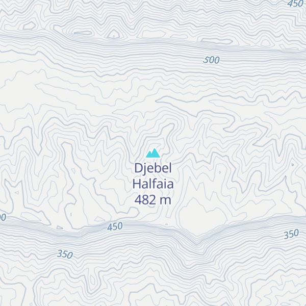 Map of Djebel Halfaia