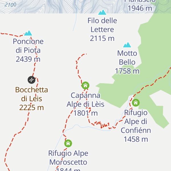 Map of Capanna Alpe di Lèis