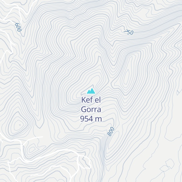 Map of Kef el Gorra