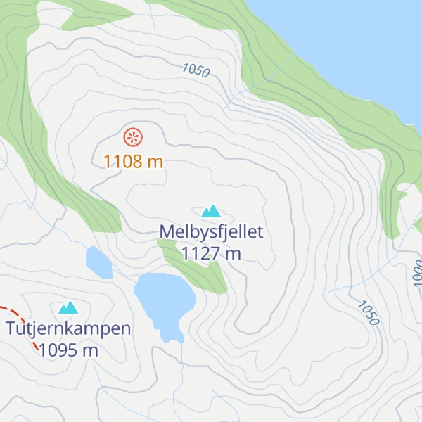 Map of Melbysfjellet